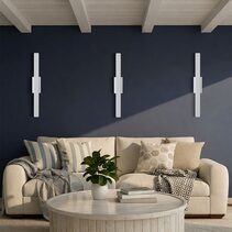 Ostel 1 Light Exterior LED Wall Light White - OSTEL EX1-WH