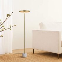Sisby LED Floor Lamp Brass Matt - SISBY FL-BMWHM