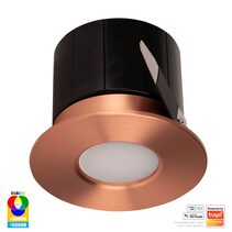 Prime Wi-Fi 12W RGBCW LED Fixed Downlight Copper - HV5511RGBCW-CP