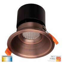 Prime Wi-Fi 12W CCT 240V LED 105mm Fixed Deep Downlight Antique Brass - HV5514CCT-AB