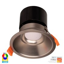 Prime Wi-Fi 12W 240V LED 105mm RGBCW Fixed Deep Downlight Nickel - HV5514RGBCW-NK