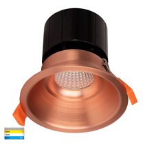 Prime 12W CCT 240V LED 105mm Deep Fixed Downlight Copper - HV5514T-CP