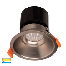 Prime 12W CCT 240V LED 105mm Deep Fixed Downlight Nickel - HV5514T-NK