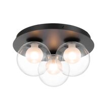 Mosari 3 Light Close To Ceiling Black - MOSARI CTC3-BK
