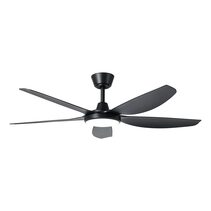 Miami 52" DC Ceiling Fan With 20W Dimmable LED Black / Tri-Colour - 20796702