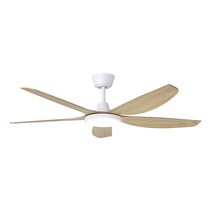 Miami 52" DC Ceiling Fan With 20W Dimmable LED White / Blackbutt / Tri-Colour - 20796716