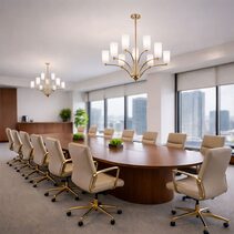 Brevan 9 Light Pendant Antique Gold - BREVAN PE9-AGMB