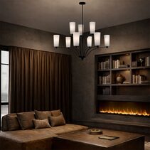 Brevan 9 Light Pendant Black - BREVAN PE9-BKMB