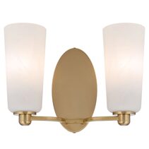 Brevan 2 Light Wall Bracket Antique Gold - BREVAN WB2-AGMB