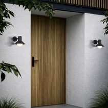 Delore Exterior Wall Light Black - DELORE EX-BK
