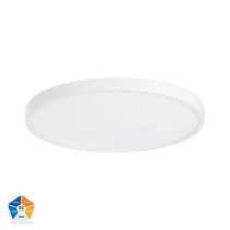 Auster 36W Quinto 240V LED Ceiling Mounted Oyster Light White - HV5865S-WHT