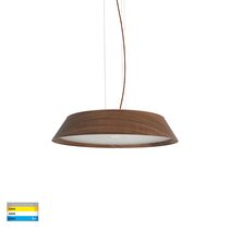 Noyer 35W CCT 240V LED Pendant Walnut / White - HV5872T-PDT