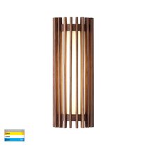 Orech 12W CCT 240V LED Wall Light Walnut - HV8089T