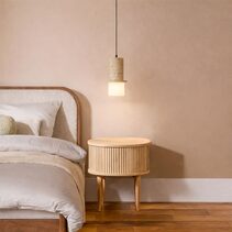 Kolisa 1 Light LED Pendant Travertino - KOLISA PE1-BE