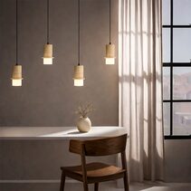 Kolisa 4 Light LED Bar Pendant Travertino - KOLISA PE4B-BE