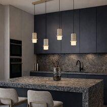 Kolisa 4 Light LED Bar Pendant Bianco - KOLISA PE4B-WH