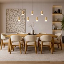 Kolisa 7 Light LED Bar Pendant Travertino - KOLISA PE7B-BE