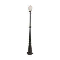 Newry Large Standard Outdoor Garden Post Light Matt Black - LOI1001655