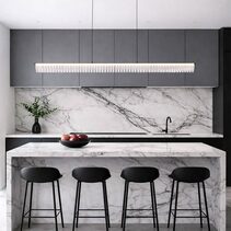 Romay Linear LED Pendant Black - ROMAY PE150-BKOP