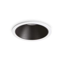 Game Trim Round Recessed 11W LED Downlight Black and White / Warm White - 192277