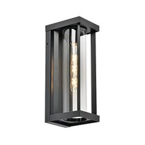 Nalia Galvanised Iron Black Wall Light - HV3534W-S-BLK