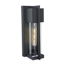Jace Galvanised Iron Black Wall Light - HV3536W-S-BLK