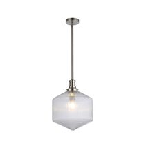 Jefferson Large Rod Pendant Clear / Brushed Nickel - LOI1001728A