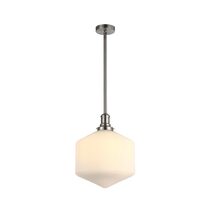 Jefferson Large Rod Pendant Opal Matt / Brushed Nickel - LOI1001731A