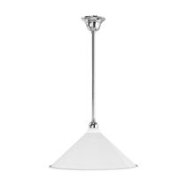 Edwardian 390MM White On Rod Set 1/2" Chrome - LOI3090371A