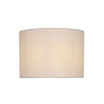 Spindle 40cm White Linen Drum Shade - OL93543-SHADE