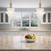 Privas 28cm Pendant Light Antique Gold - PRIVAS PE28-AGFR