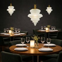 Privas 38cm Pendant Light Antique Gold - PRIVAS PE38-AGFR