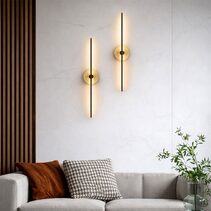 Rimini LED Wall Light Vintage Brass - RIMINI WB-BEVB