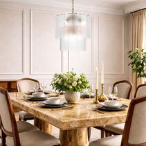 Samona 8 Light Pendant Antique Gold - SAMONA PE08-AGCL