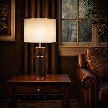 Valda Table Lamp Brown - VALDA TL-BRWIV