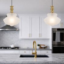 Verdun 26cm Pendant Light Antique Gold - VERDUN PE26-AGFR