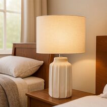Lana Ceramic Table Lamp Cream - LL-27-0319