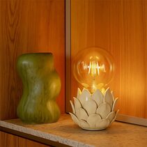 Lustre Artichoke Ceramic Table Lamp Ivory - LL-27-0323