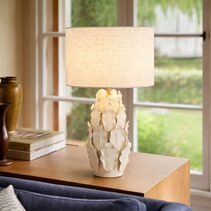 Layered Leaf Ceramic Table Lamp - LL-27-0324