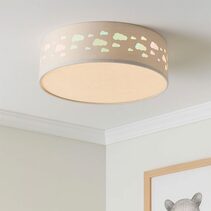 Kiki LED Flush Mount Light Cloud White - LL002CL137C