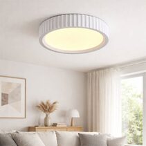 Mallory Plaster LED CCT Ceiling Light Large White - LL002CL141L