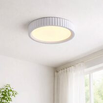 Mallory Plaster LED CCT Ceiling Light Small White - LL002CL141S