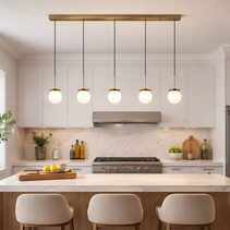 Ophelia 5lt Pendant Brass - LL002PL170