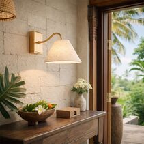 Rosalind Rechargeable Built in LED CCT Dimmable Wall Sconce Brass - LL002WL019BR