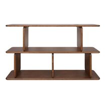 Tudor Oak Shelving Unit 2 Tier Walnut - 33781