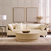 Avery Round Coffee Table Ivory - 34025