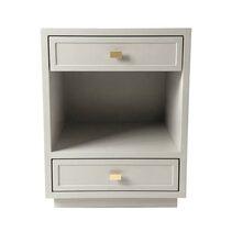 Logan Bedside Table Small Grey - 34143