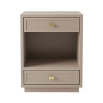 Logan Bedside Table Small Taupe - 34145