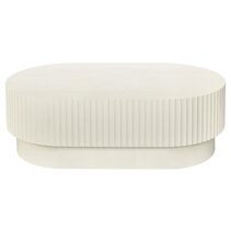 Avery Oval Coffee Table Ivory - 34247