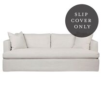 Birkshire 3 Seater Sofa Slip Cover Only Ecru Linen - 34426